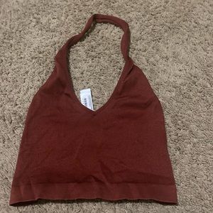 Maroon top